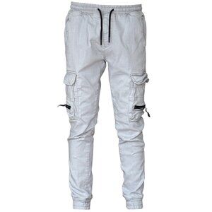 NEW YORKER FSBN MENS GRAY CARGO STRECHY CASUAL PANTS